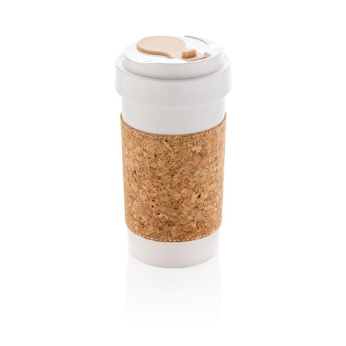 ECO PLA 400ml leak proof can with cork sleeve