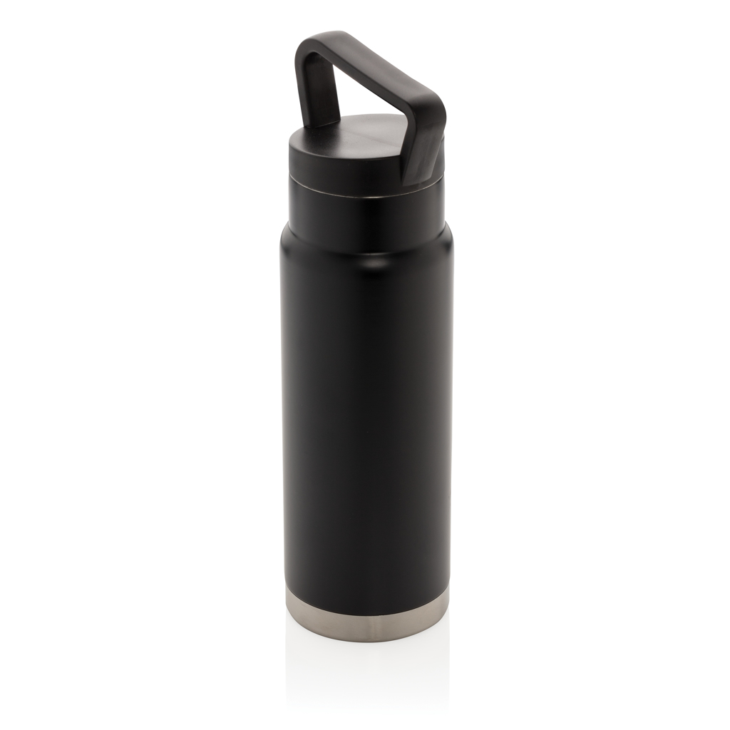 Leakproof vacuum bottle with handle